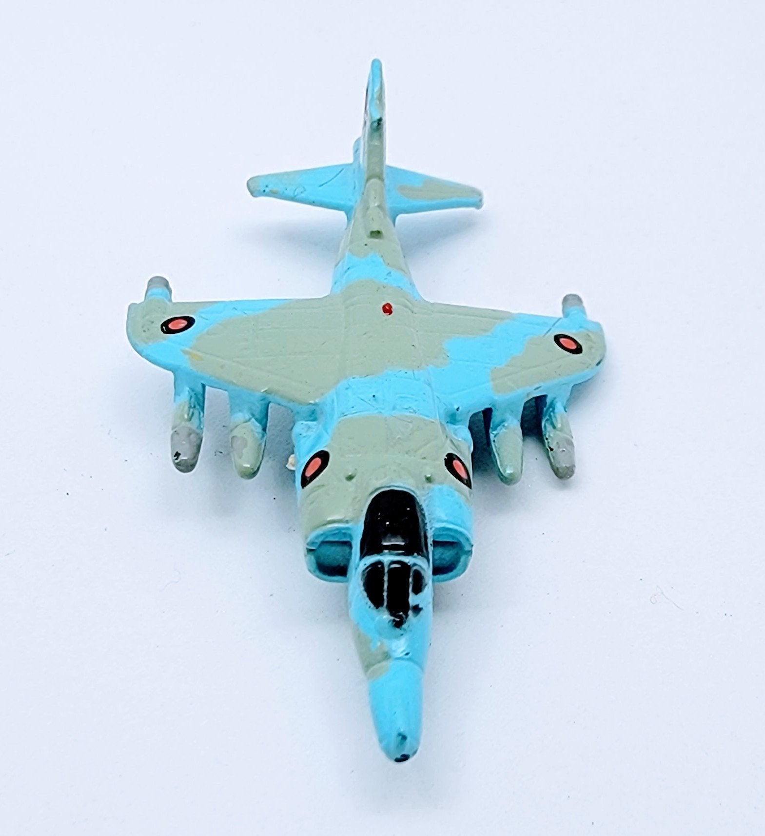 AV-8B Harrier, British Harrier, British Harrier Micro Machine, Micro Machines Military RAF AV-8B Harrier Jumpjet Miniature Toy MMAC2 simple Xclusive Collectibles