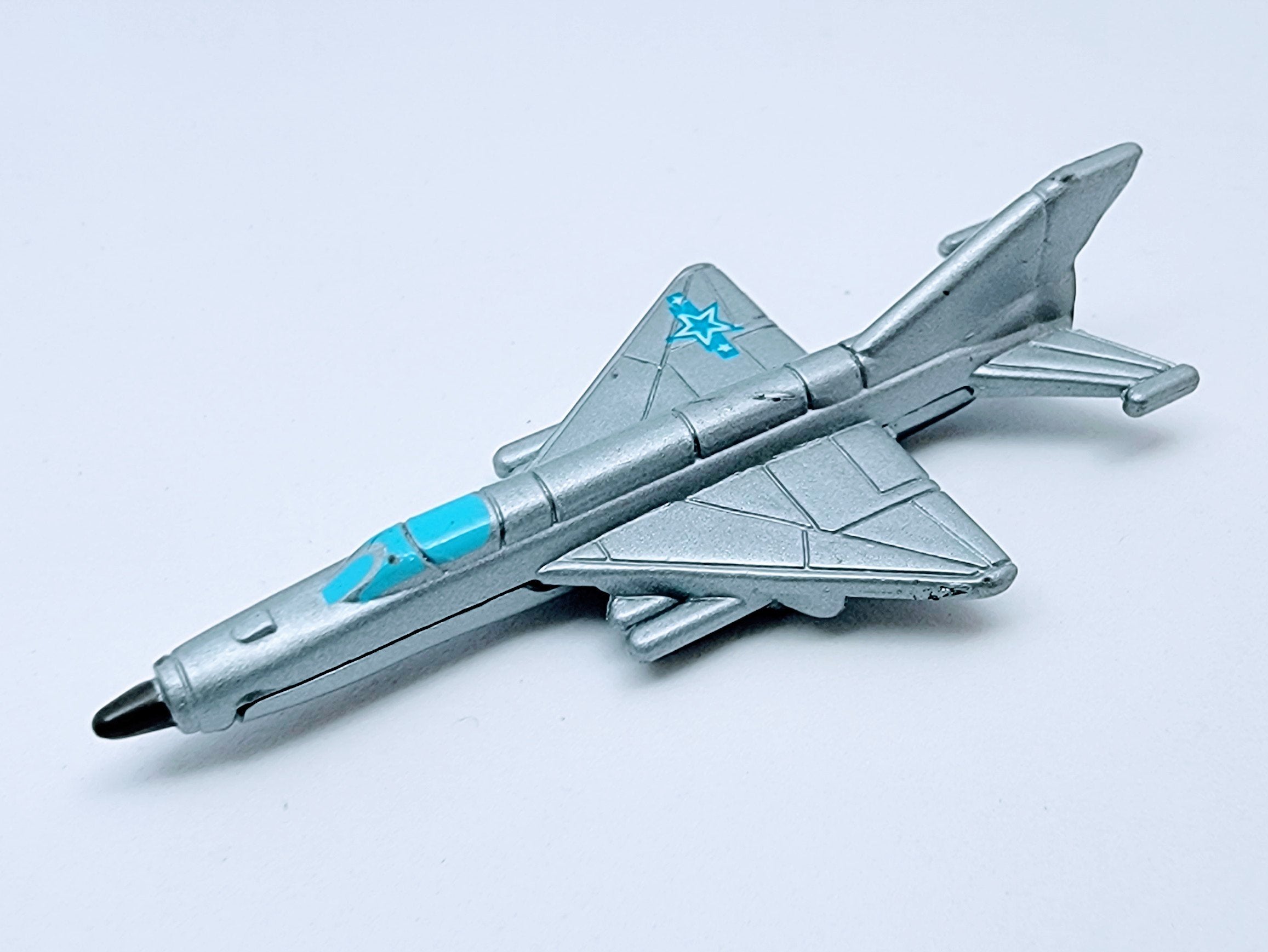Micro Machines Military Silver MiG-21 Fishbed Jet Fighter Allies Logo Lot of 2 MMH1C simple Xclusive Collectibles