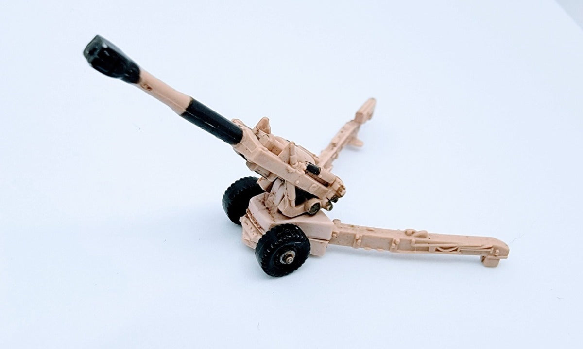 howitzer, toy howitzer, micro howitzer, micro machines howitzer, Micro Machines Military M-198 Howitzer Howitzer With Desert Camo MMB3 simple Xclusive Collectibles   