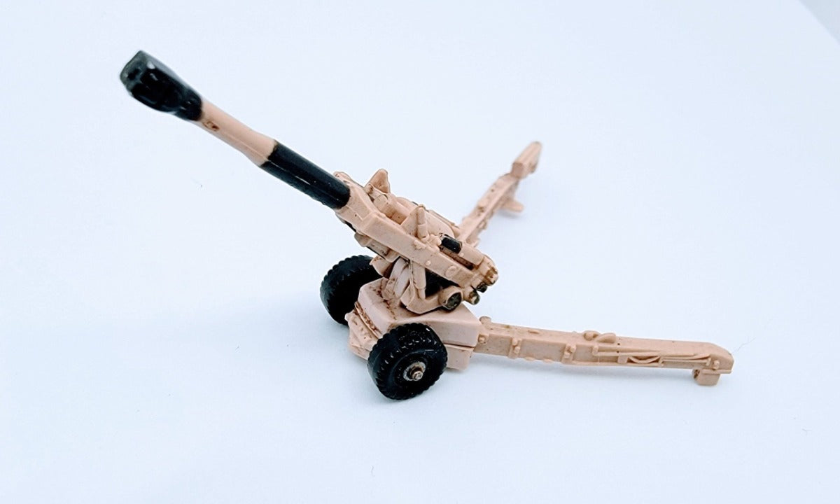 howitzer, toy howitzer, micro howitzer, micro machines howitzer, Micro Machines Military M-198 Howitzer Howitzer With Desert Camo MMB3 simple Xclusive Collectibles