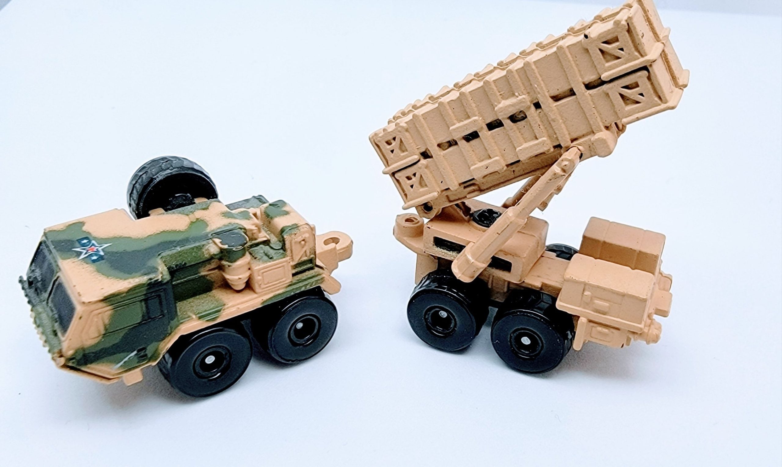 Micro Machines Military Patriot Missile Launcher on M983 Hemett VGC Tan Green Freedom Forces MMB3 simple Xclusive Collectibles