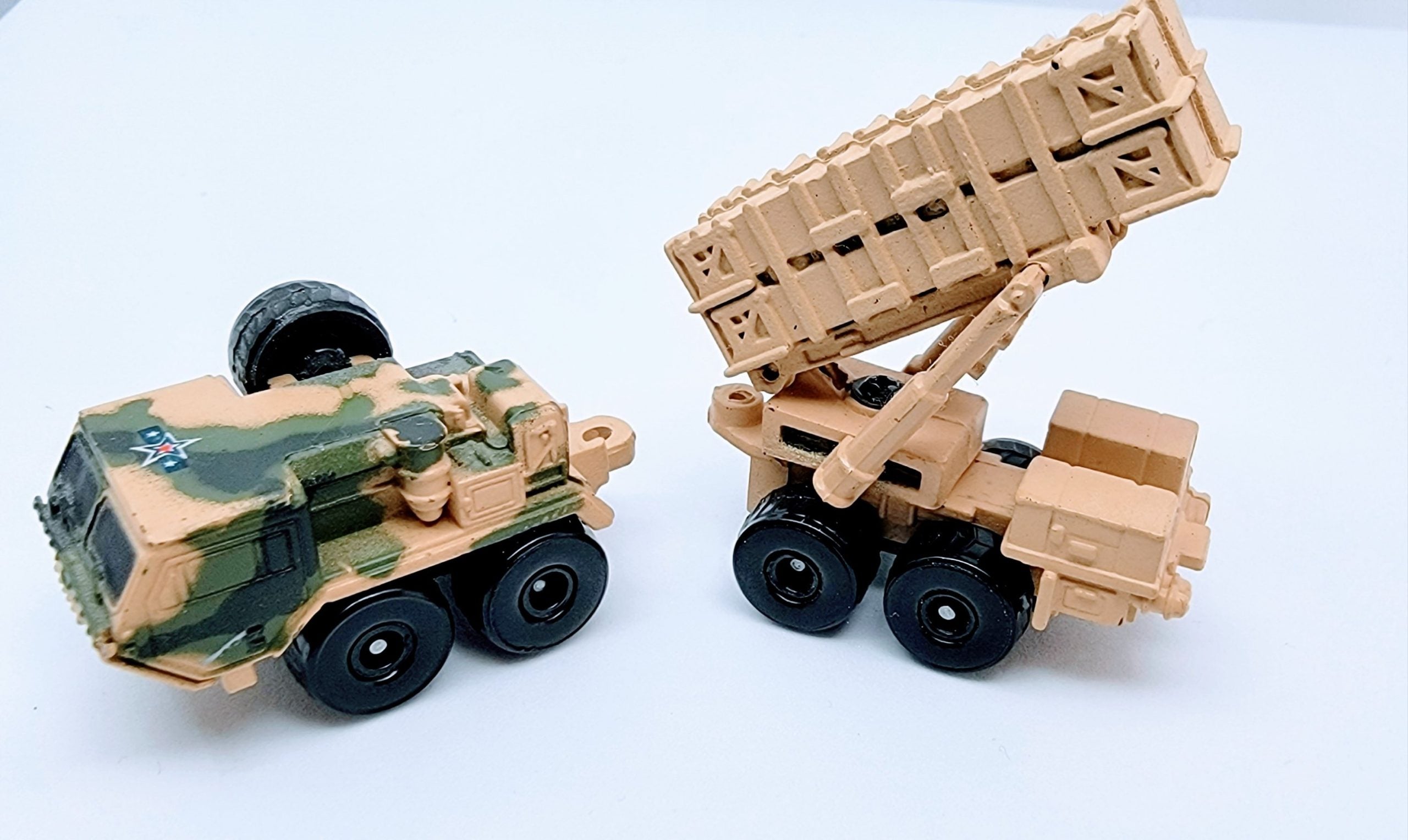 Micro Machines Military Patriot Missile Launcher on M983 Hemett VGC Tan Green Freedom Forces MMB3 simple Xclusive Collectibles   