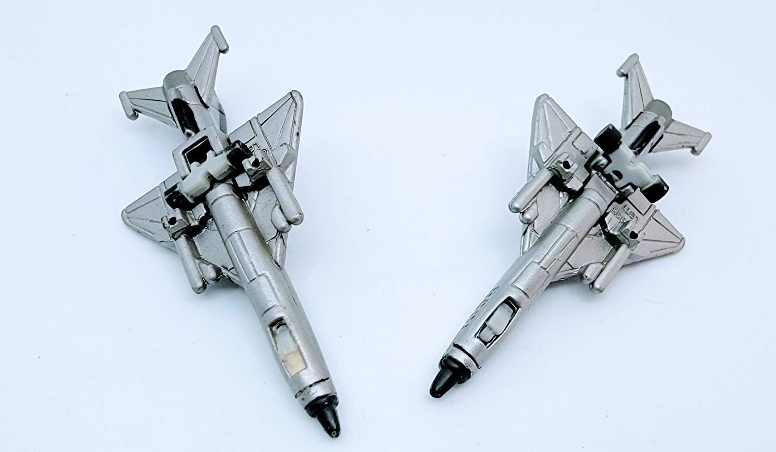 Micro Machines Military Silver MiG-21 Jet Fighter Lot With Terror Troops Logo MMB3 simple Xclusive Collectibles