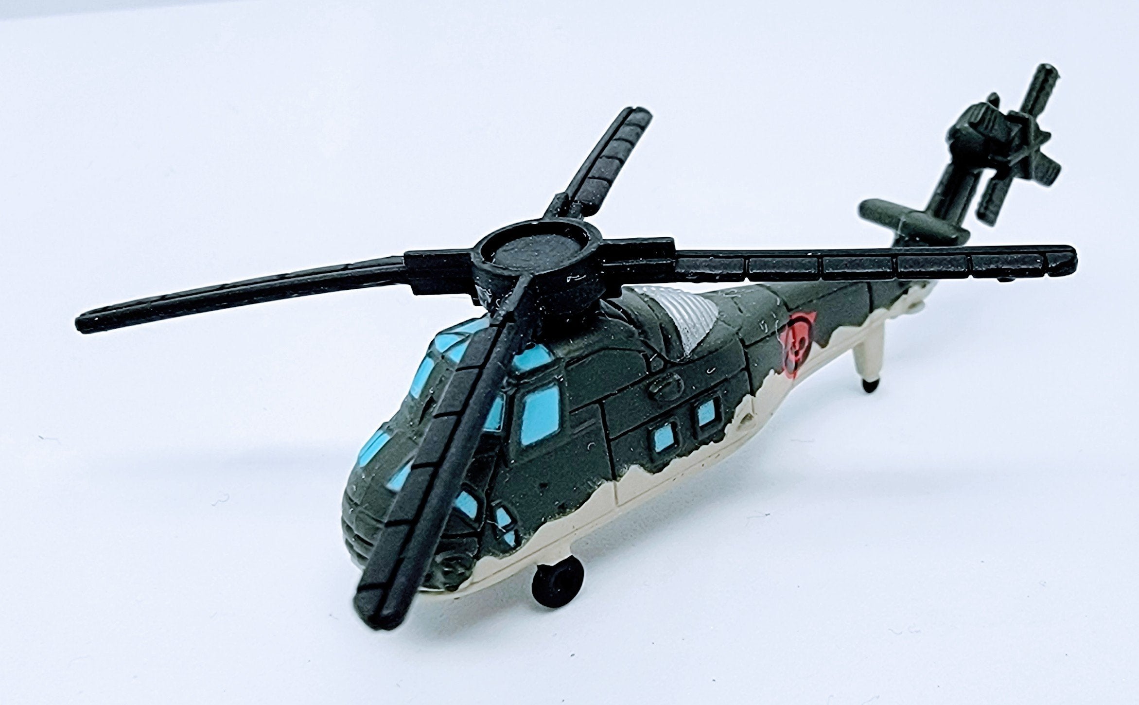 Micro Machines Military UH-34D Sea Horse Green/Gray Terror Troops Miniature Toy MMOA1 simple Xclusive Collectibles