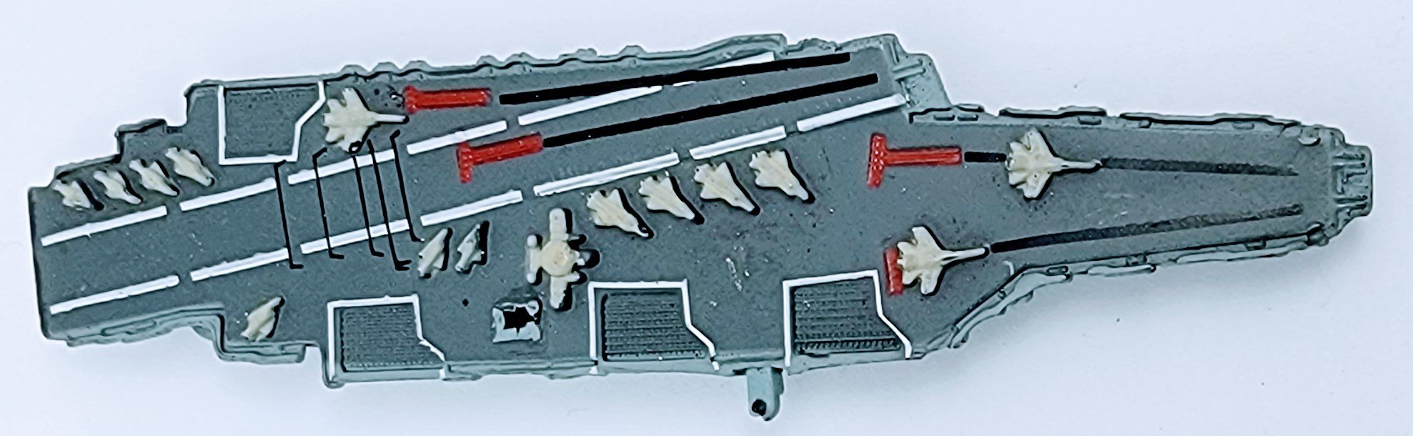 Micro Machines Military Air Craft Carrier Missing Mast Collectible Vintage Miniature MMVB1 simple Xclusive Collectibles