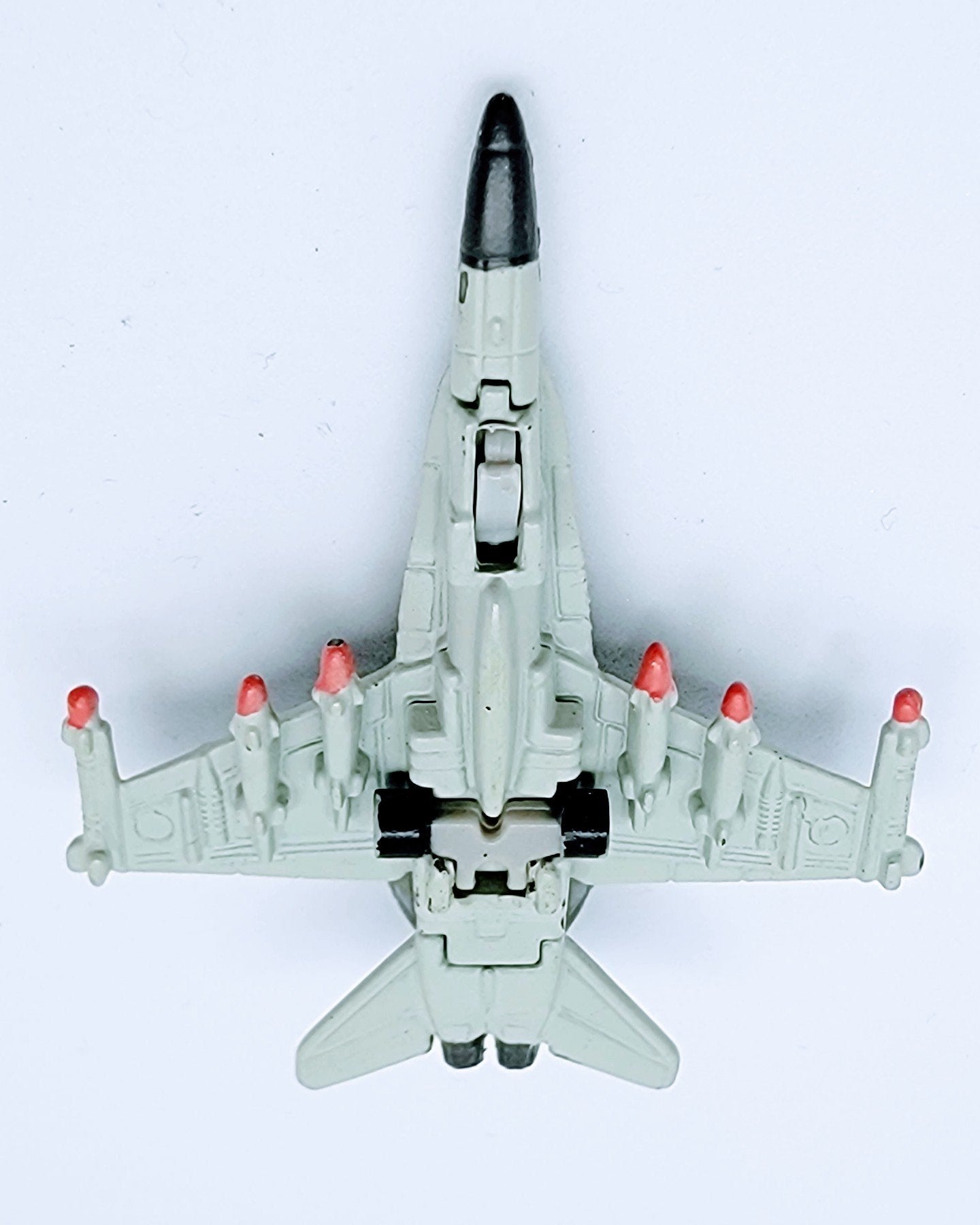 Micro Machines Military FA-18 Hornet Jet Fighter With Dark Green Camo Miniature Toy MMLB1-2 simple Xclusive Collectibles