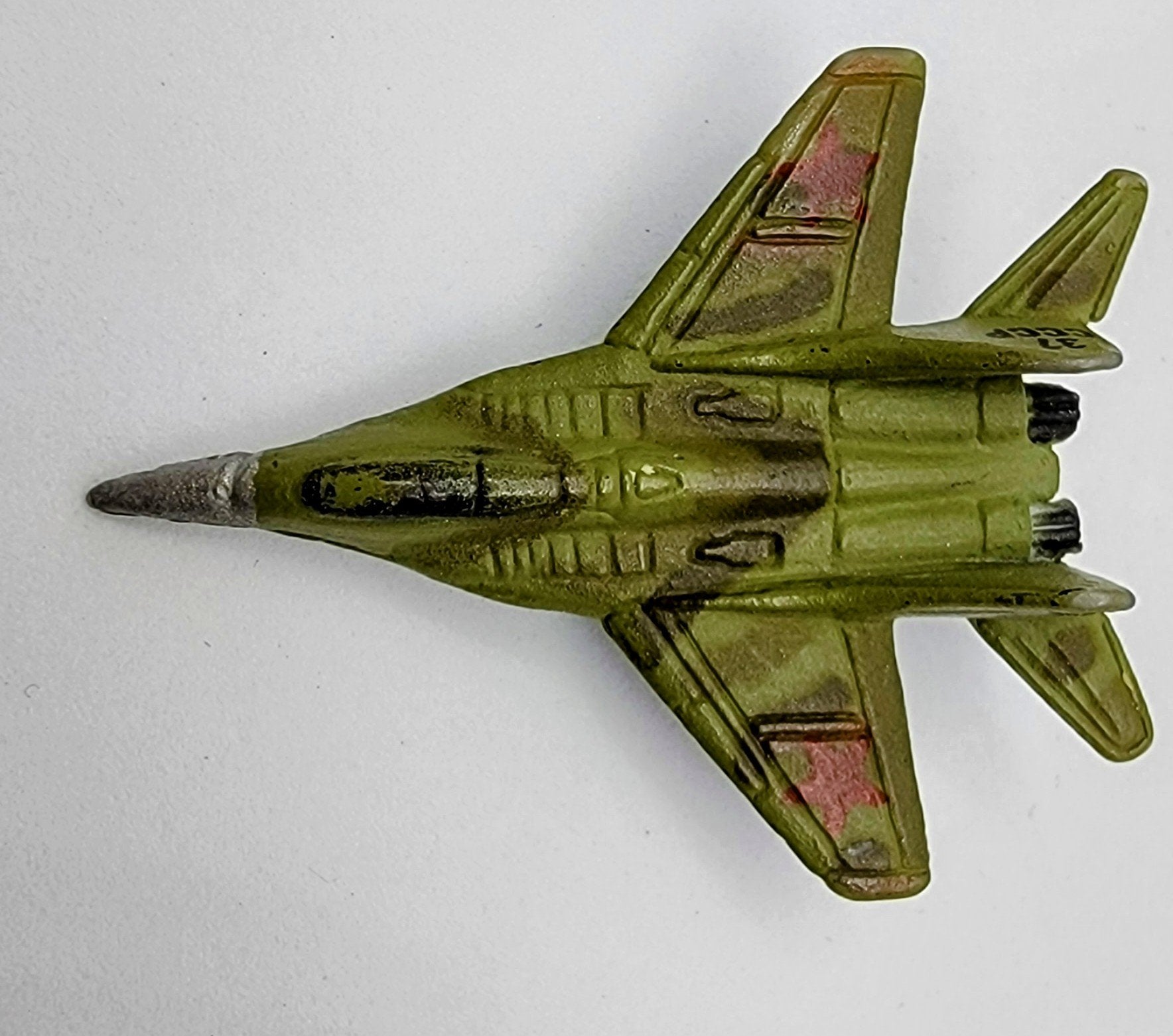 Micro Machines Military Mikoyan Gurvich MiG-29 Fulcrum Green and Blue Mini MMAC2 simple Xclusive Collectibles
