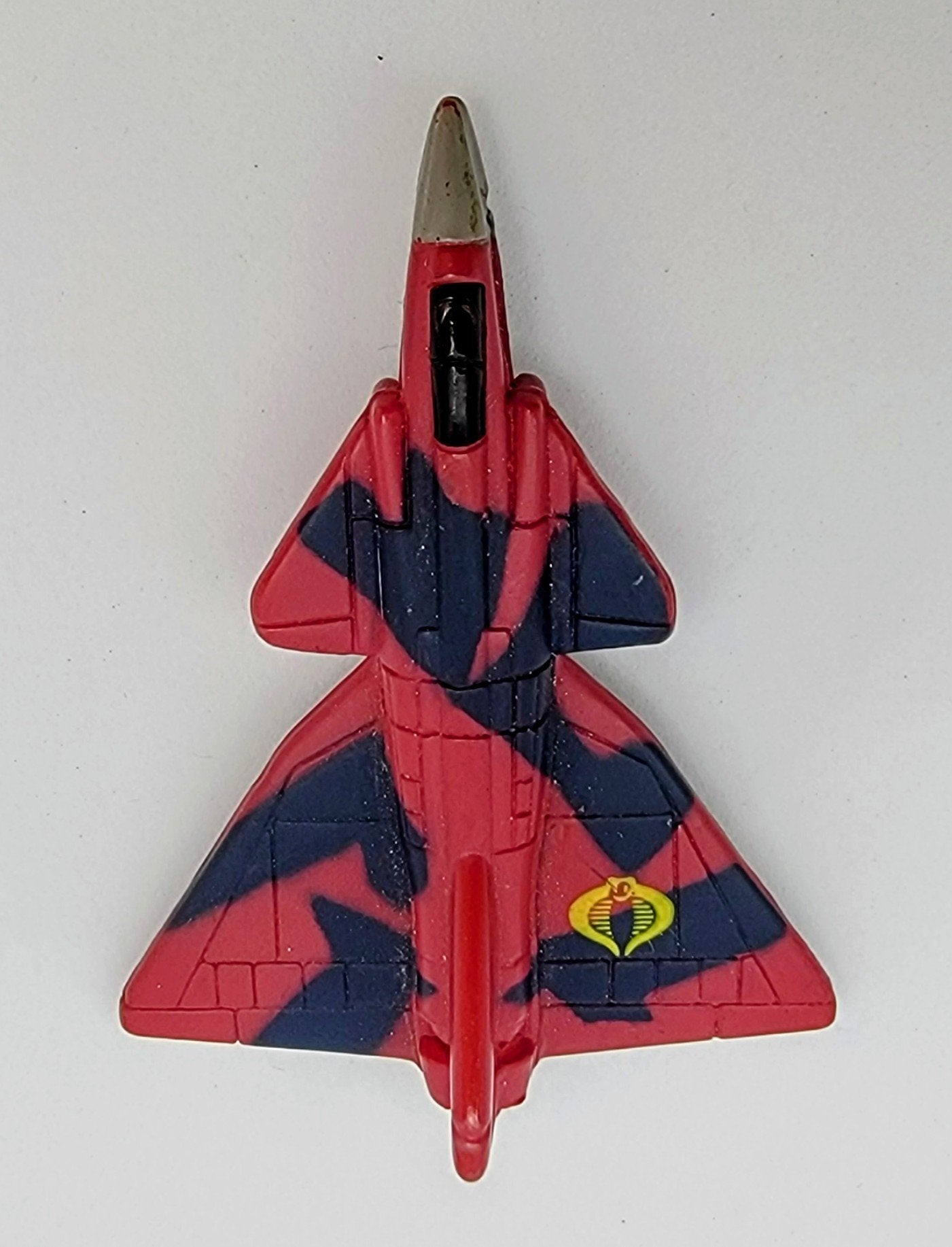 Micro Machines Military G.I. Joe Series Saab 37 Viggen Jet Fighter With Cobra Markings Miniature Toy MMAC2 simple Xclusive Collectibles