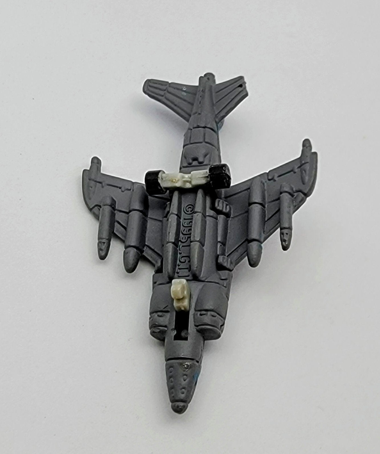 Micro Machines Military AV-8B SeaHarrier VTOL Terror Troops Blue, Gray, and Black Camo Miniature Toy MMAC2 simple Xclusive Collectibles