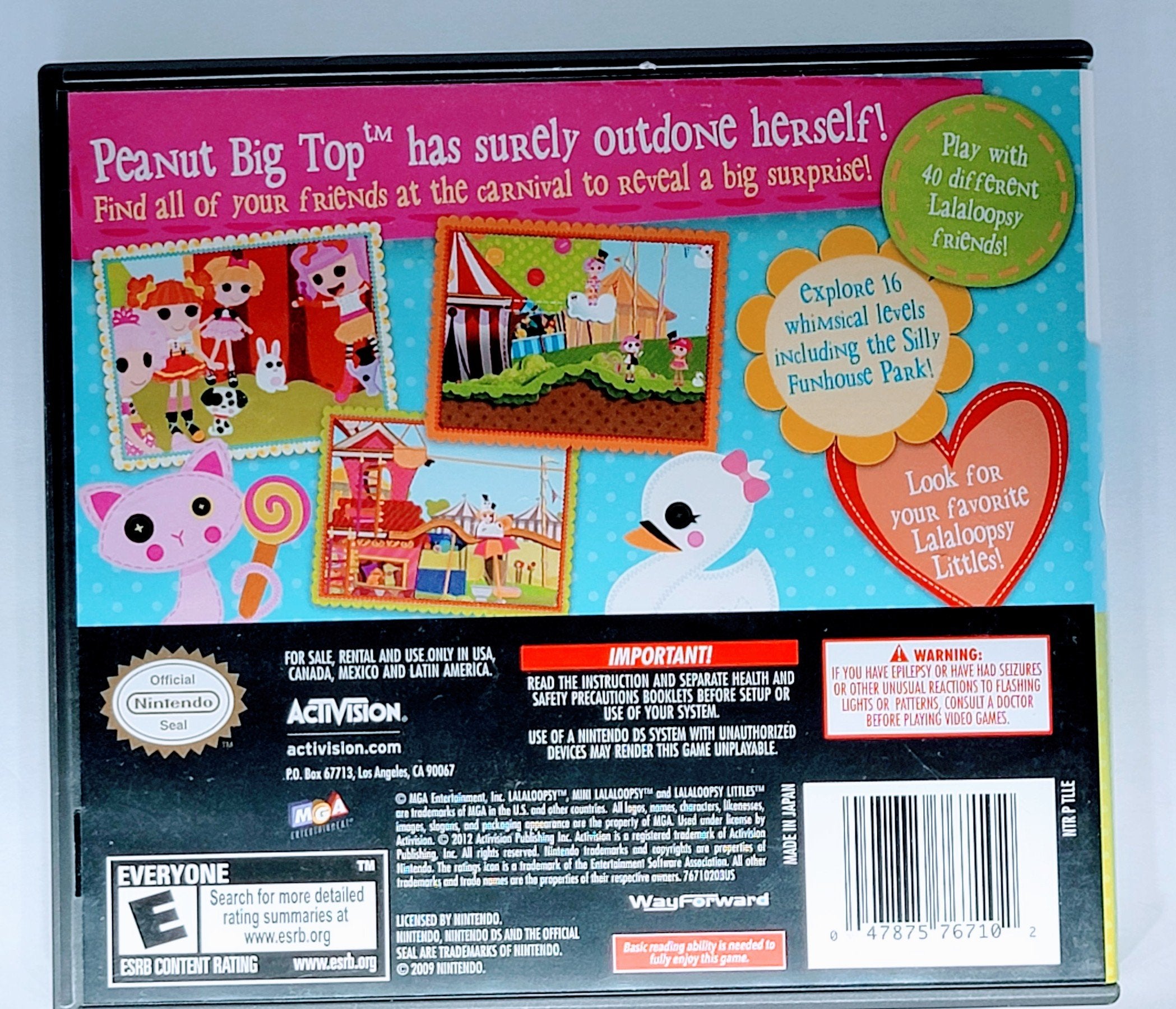 Lalaloopsy Carnival of Friends Nintendo DS: Join the Fun-Filled Adventure! Xclusive Collectibles