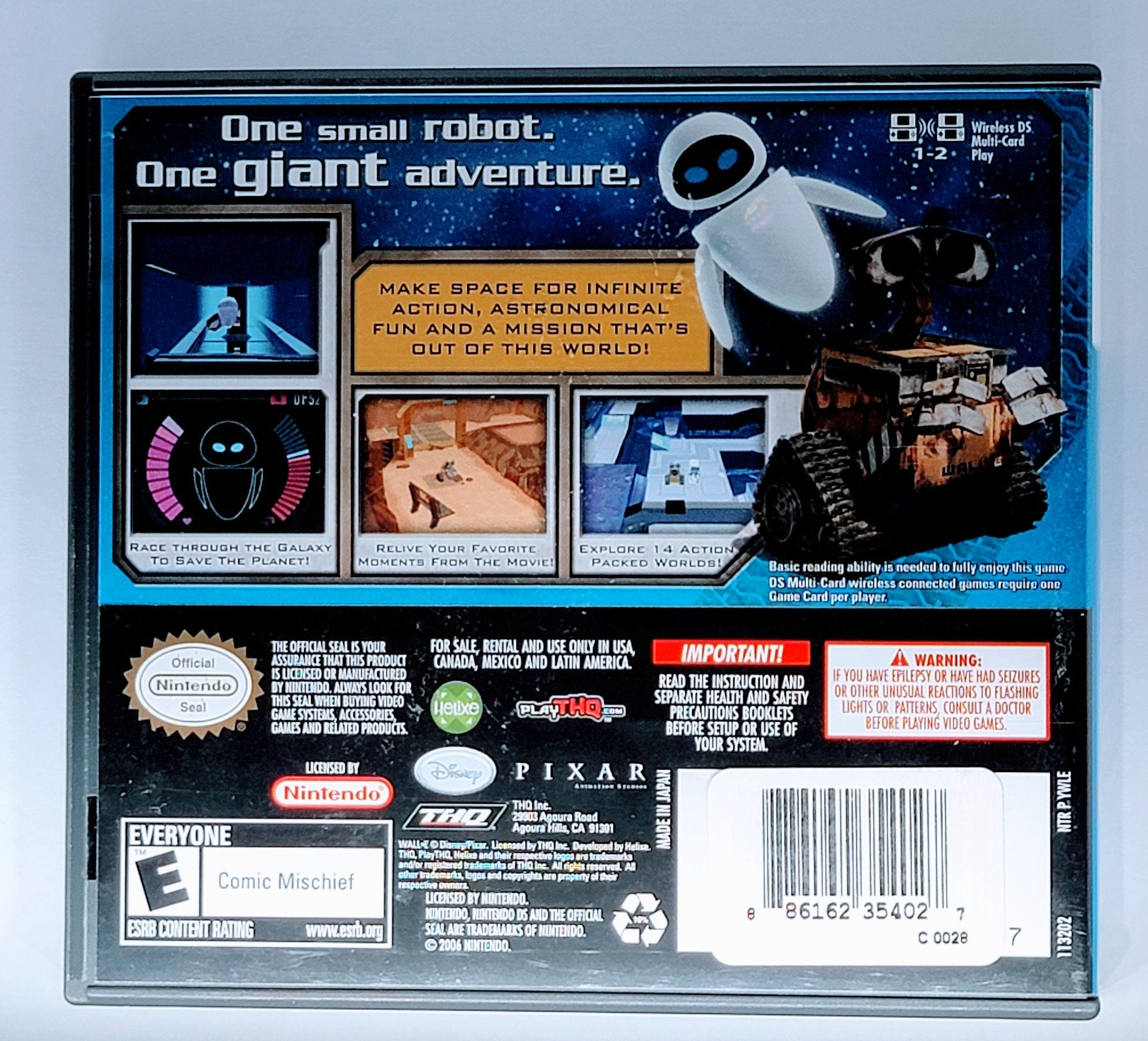 Disney's WALL-E Nintendo DS Game: An Adventure of Robot Proportions! Xclusive Collectibles