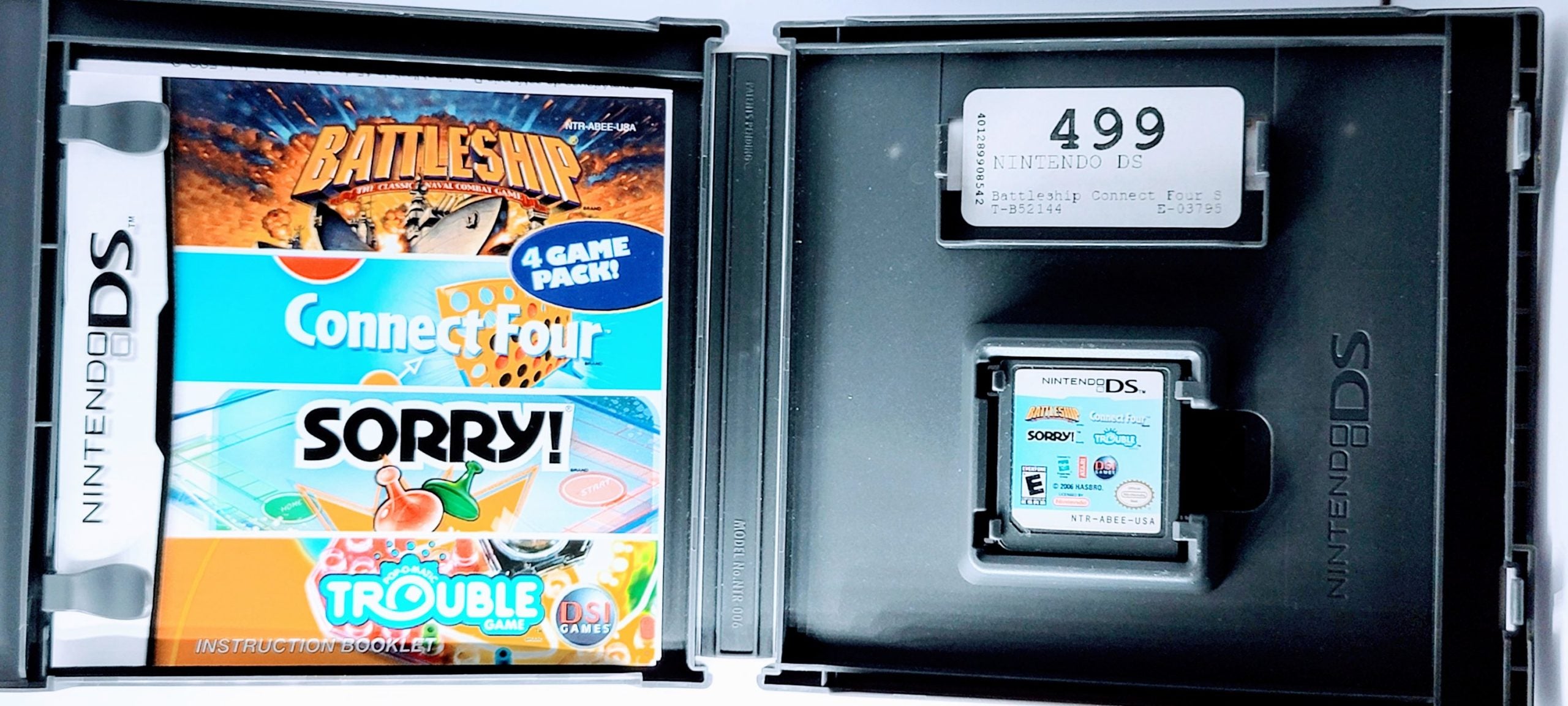 Battleship/Connect Four/Sorry!/Trouble - 4 Game Pack Nintendo DS: A Bundle of Classic Fun! Xclusive Collectibles