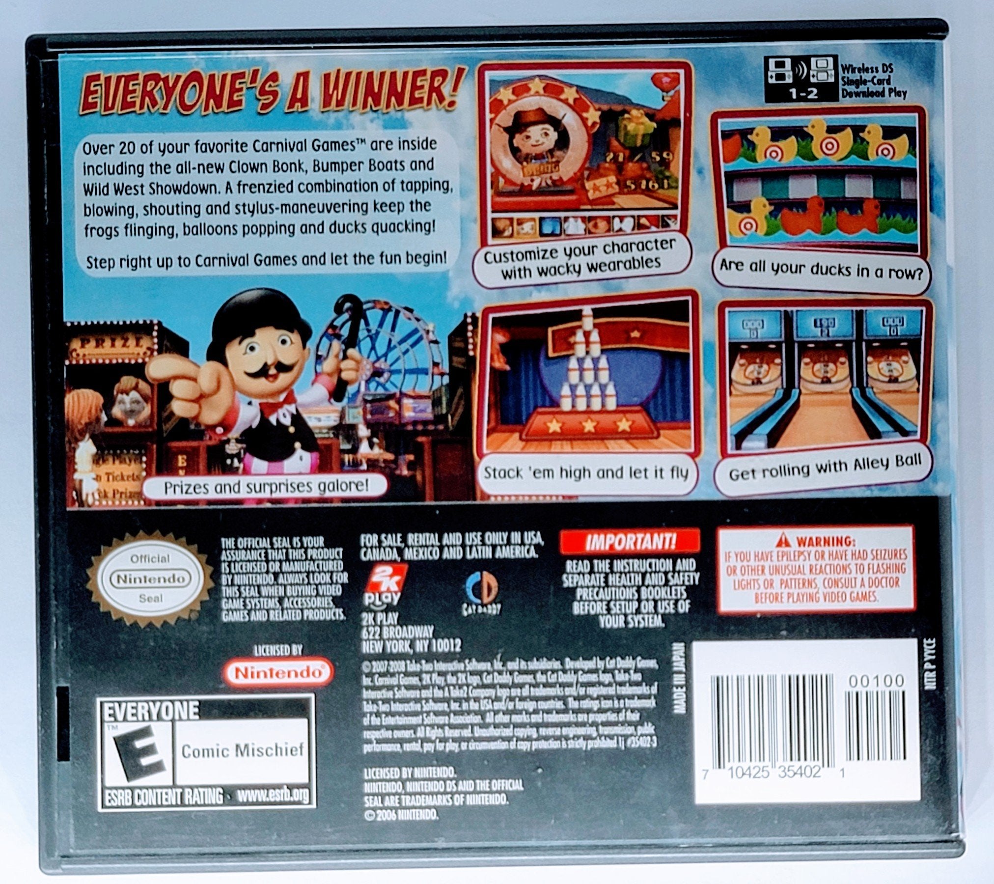 Step Right Up: Pre-loved Carnival Games for Nintendo DS Xclusive Collectibles