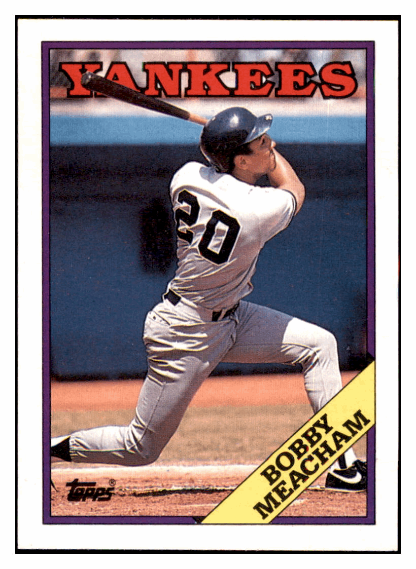 1988 Topps Bobby Meacham New York Yankees #659 Baseball card BMB1B simple Xclusive Collectibles