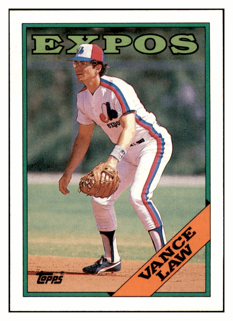 1988 Topps Vance Law Montreal Expos #346 Baseball card BMB1B simple Xclusive Collectibles