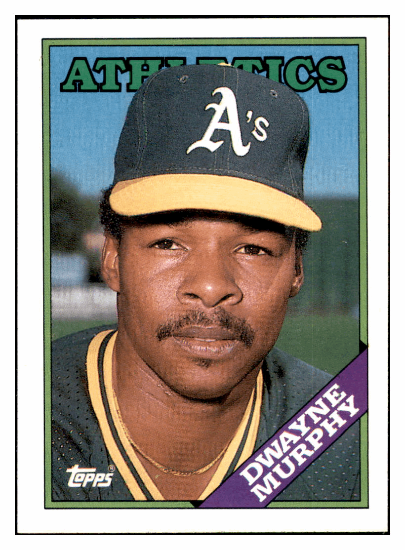 1988 Topps Dwayne Murphy Oakland Athletics #424 Baseball card BMB1B simple Xclusive Collectibles