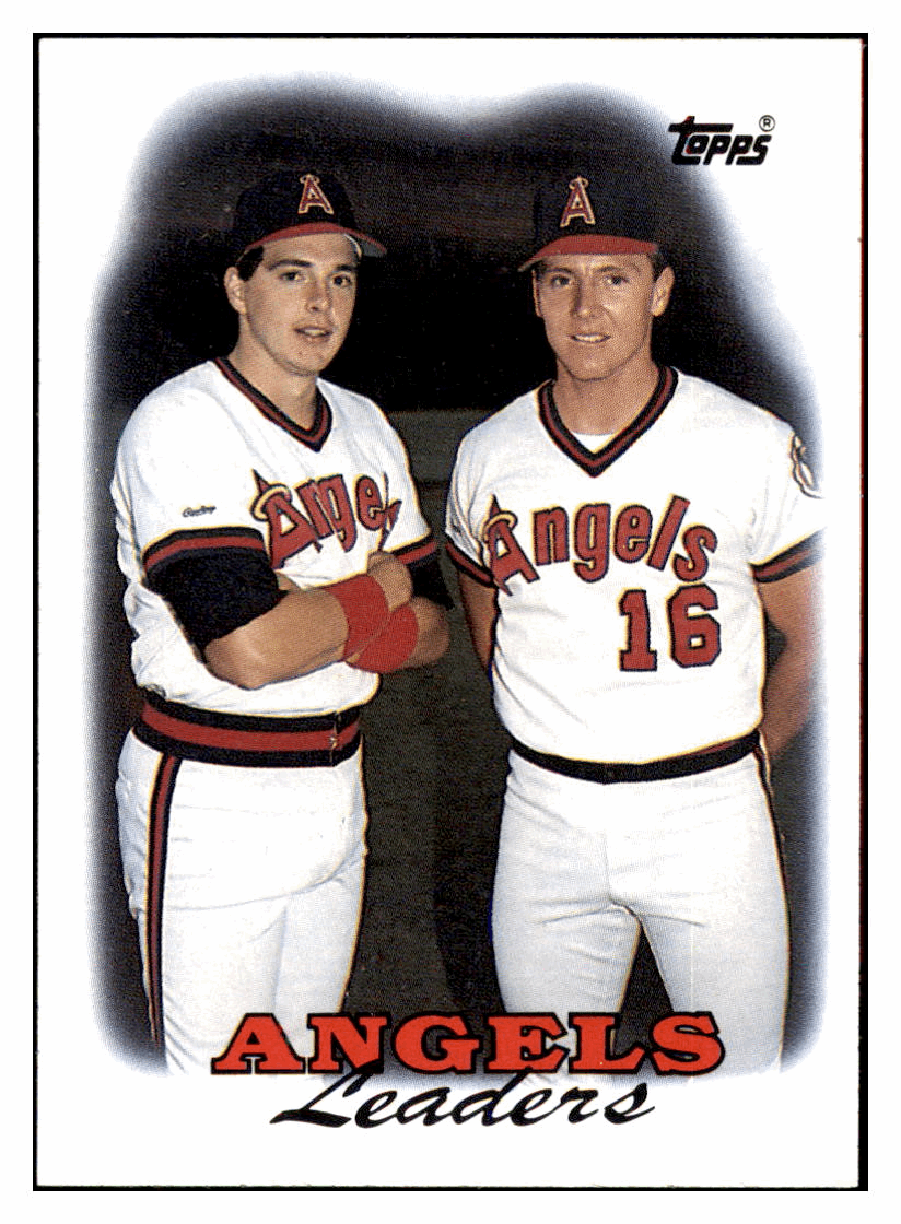 1988 Topps Angels Leaders TL California Angels #381 Baseball card BMB1B simple Xclusive Collectibles