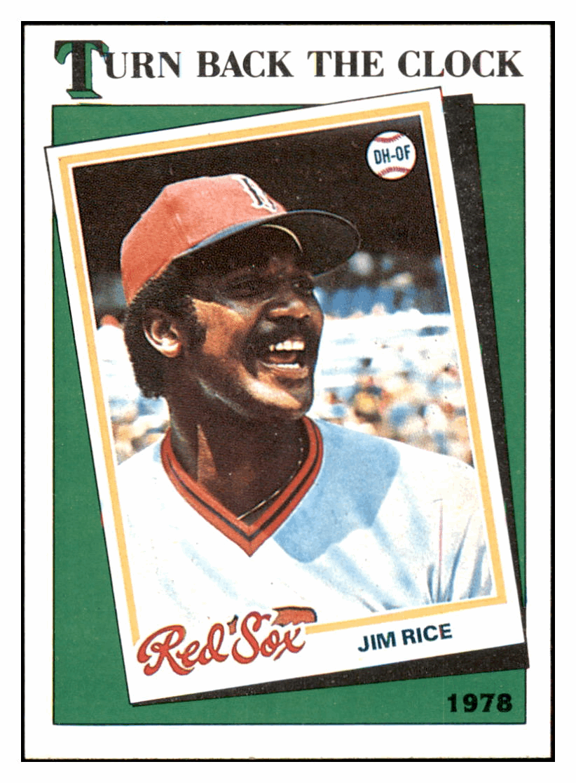 1988 Topps Jim Rice 1978 Turn Back the Clock Boston Red Sox #670 Baseball card BMB1B simple Xclusive Collectibles