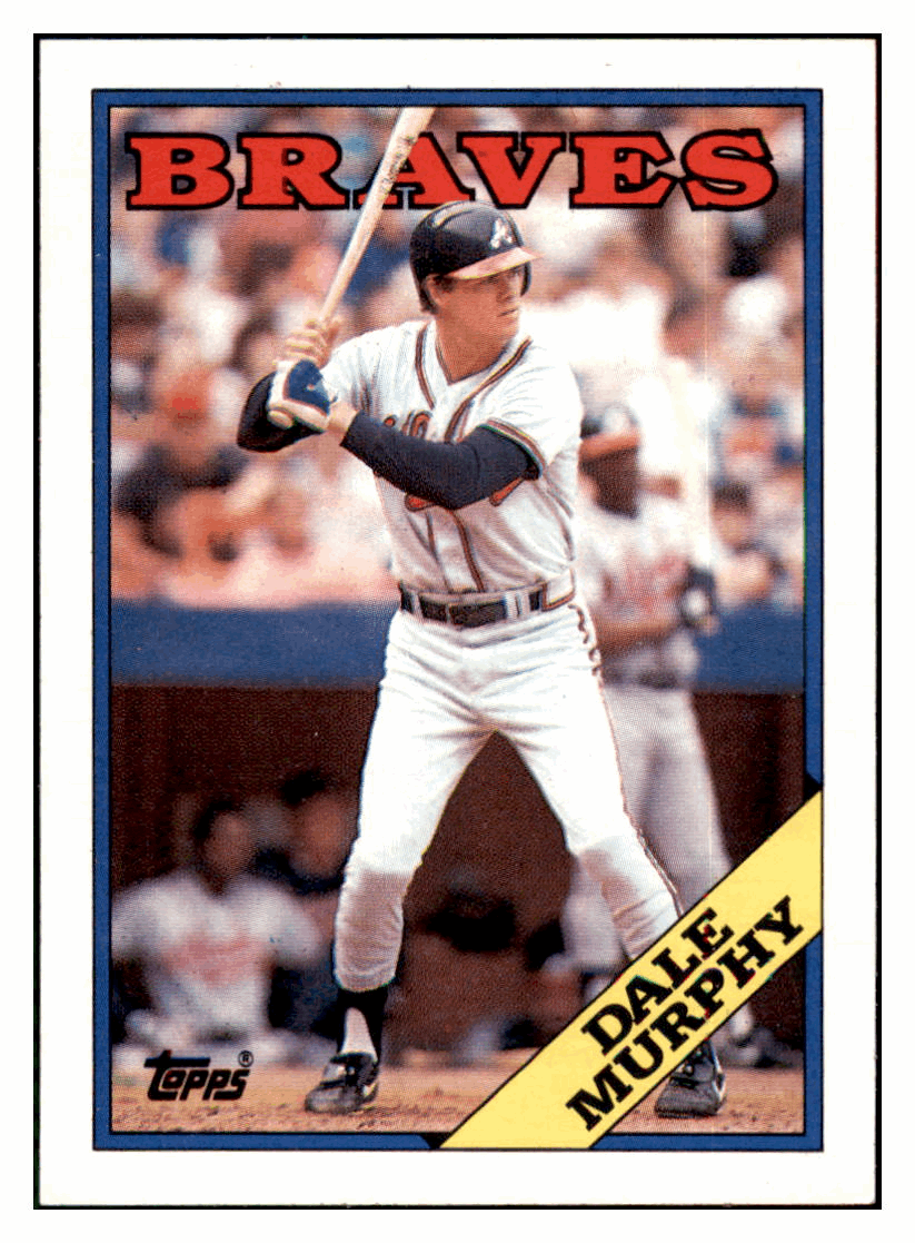 1988 Topps Dale Murphy Atlanta Braves #90 Baseball card BMB1B simple Xclusive Collectibles