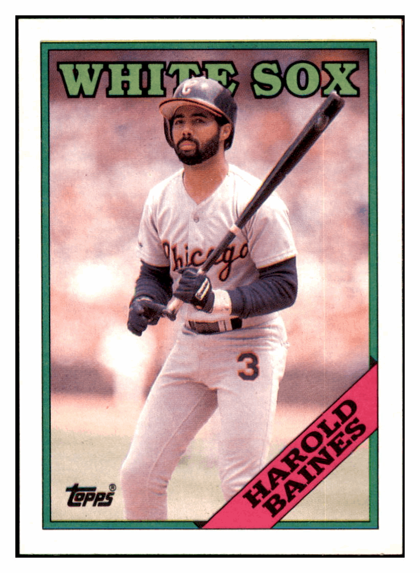 1988 Topps Harold Baines Chicago White Sox #35 Baseball card BMB1B simple Xclusive Collectibles
