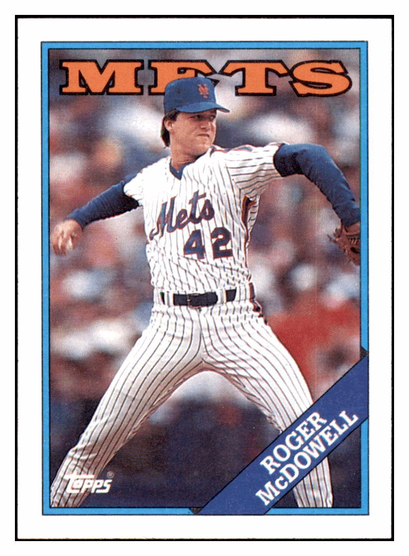 1988 Topps Roger McDowell New York Mets #355 Baseball card BMB1B simple Xclusive Collectibles