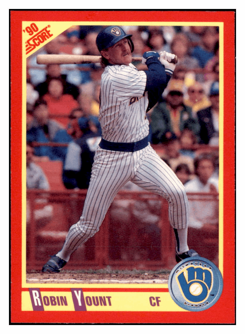 1990 Score Robin Yount Milwaukee Brewers Baseball Card GMMGB simple Xclusive Collectibles