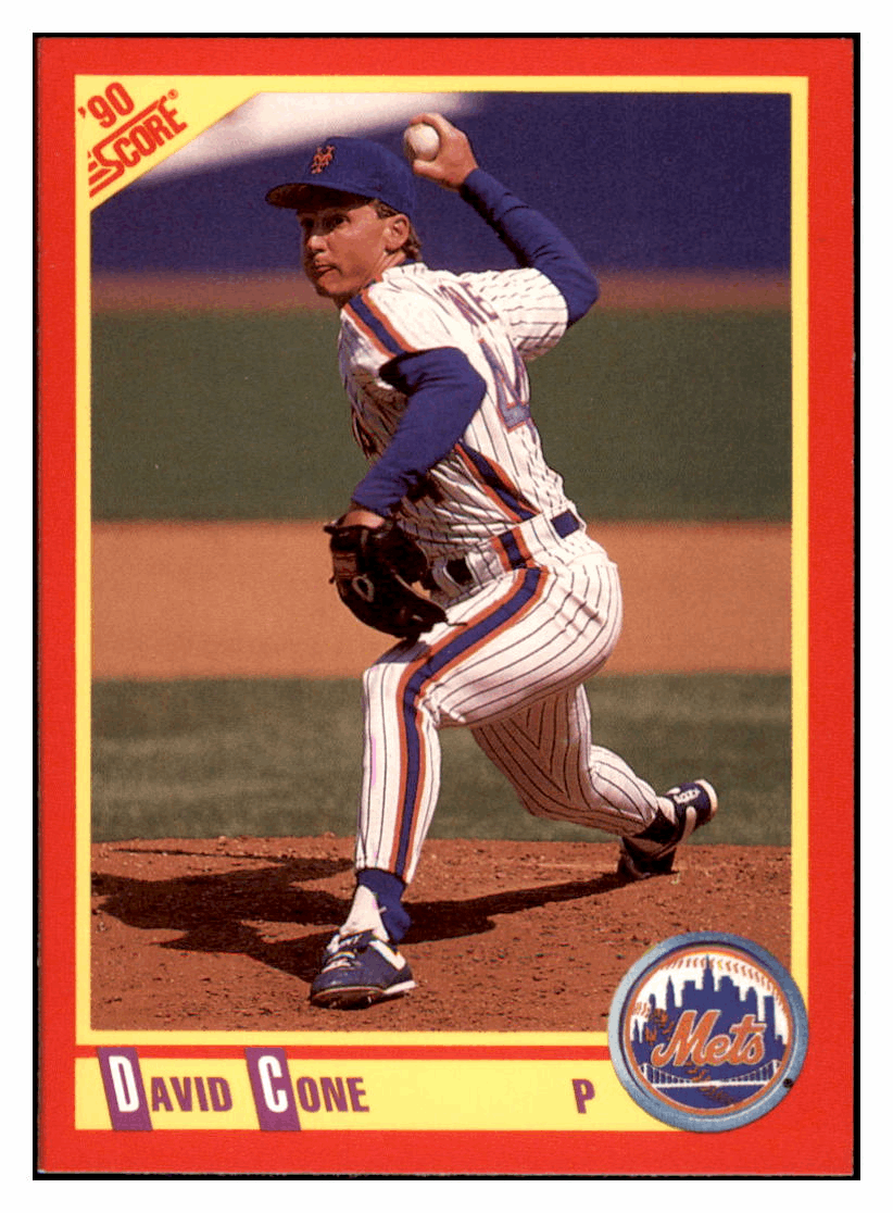 1990 Score David Cone New York Mets Baseball Card GMMGB simple Xclusive Collectibles