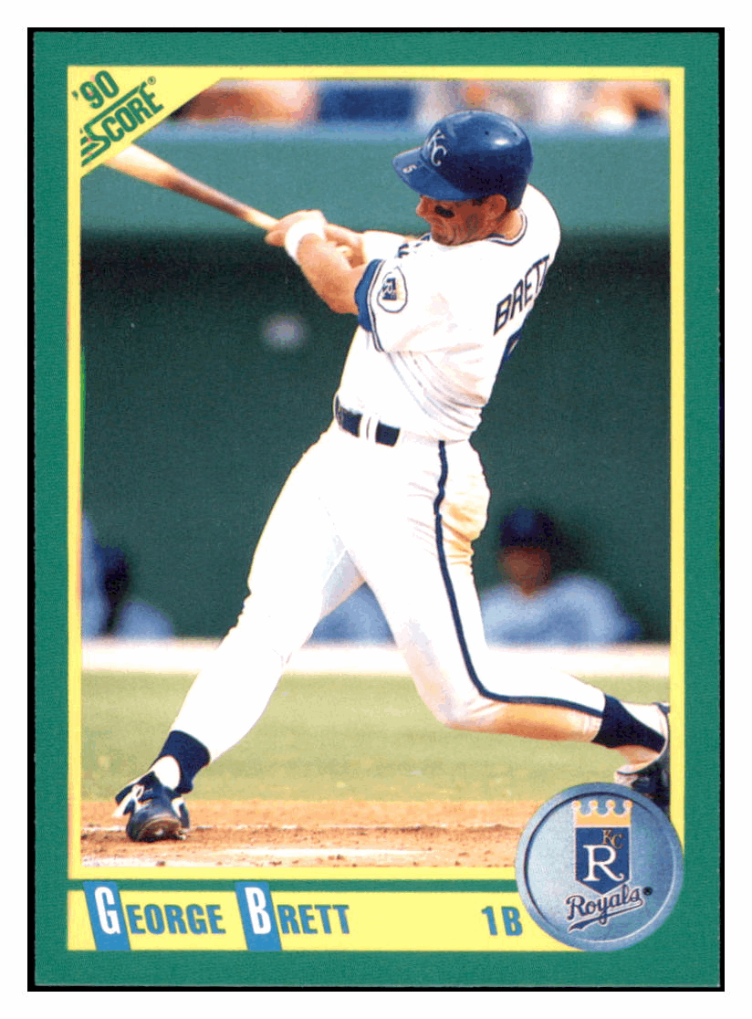 1990 Score George Brett Kansas City Royals Baseball Card GMMGC_1a simple Xclusive Collectibles