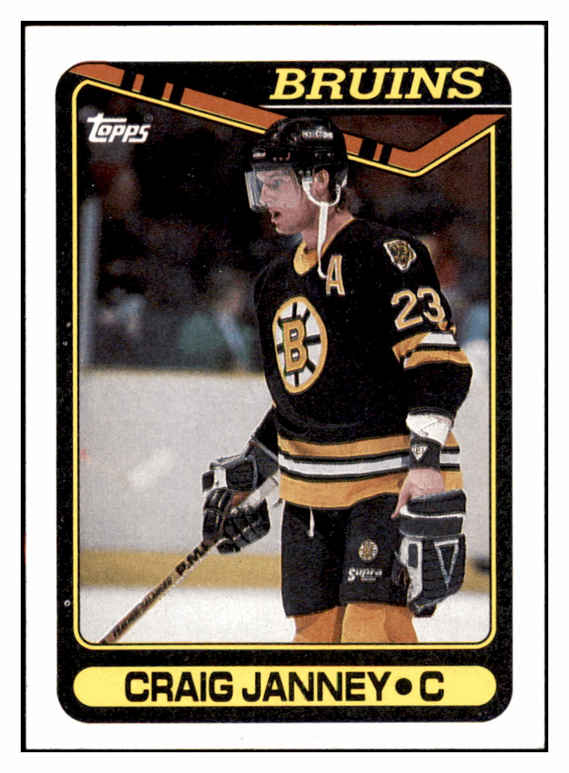 1990 Topps Craig Janney Boston Bruins Hockey Card GMMGD simple Xclusive Collectibles