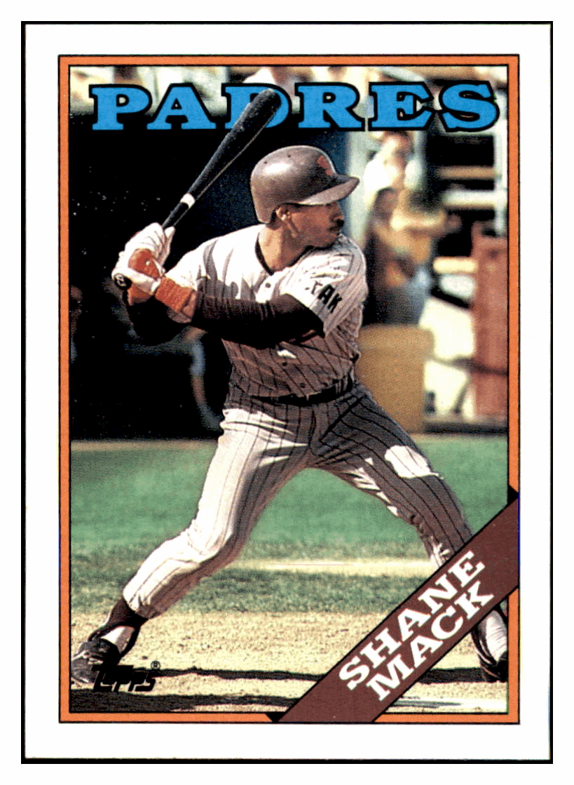 1988 Topps Shane Mack San Diego Padres Baseball Card GMMGD simple Xclusive Collectibles