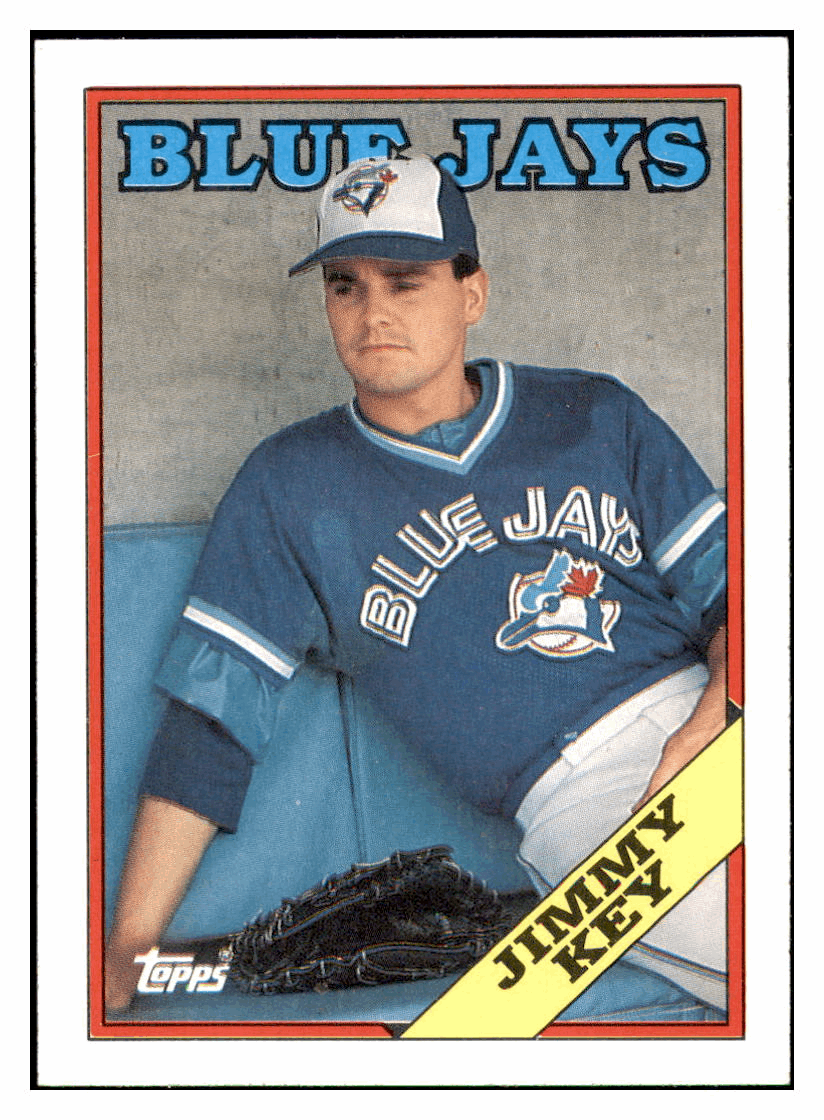 1988 Topps Jimmy Key   Toronto Blue Jays Baseball Card GMMGD simple Xclusive Collectibles