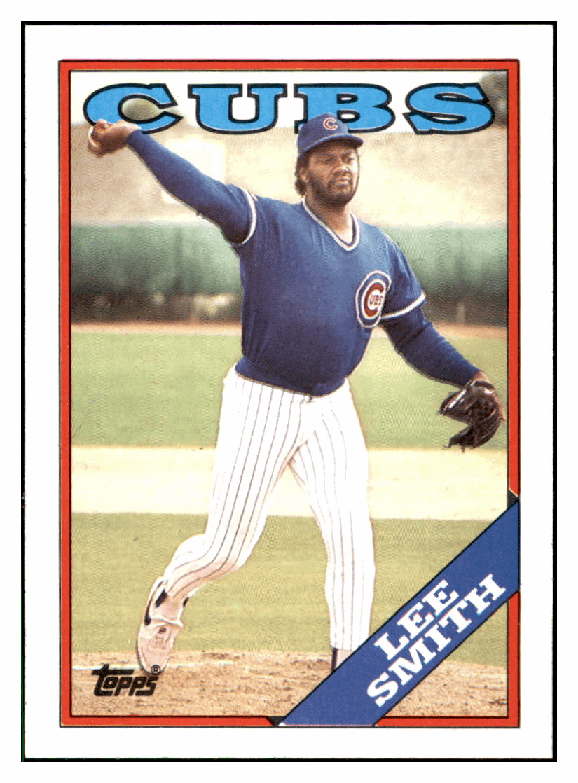 1988 Topps Lee Smith Chicago Cubs Baseball Card GMMGD simple Xclusive Collectibles