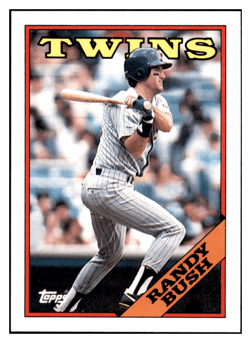 1988 Topps Randy Bush Minnesota Twins Baseball Card GMMGD simple Xclusive Collectibles