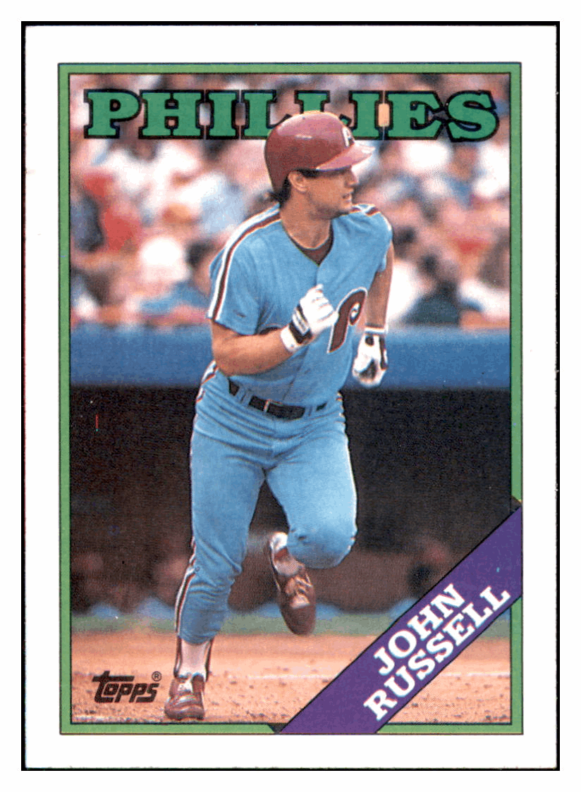 1988 Topps John Russell   Philadelphia Phillies Baseball Card GMMGD simple Xclusive Collectibles