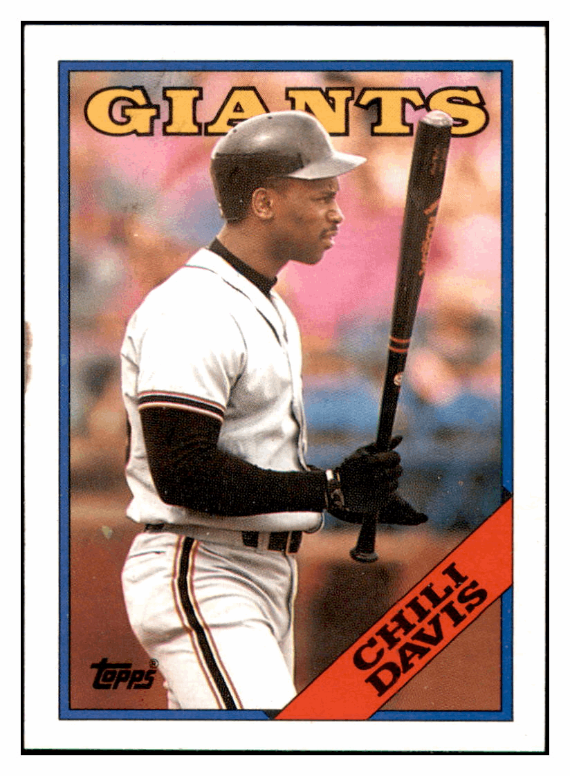 1988 Topps Chili Davis San Francisco Giants Baseball Card GMMGD simple Xclusive Collectibles