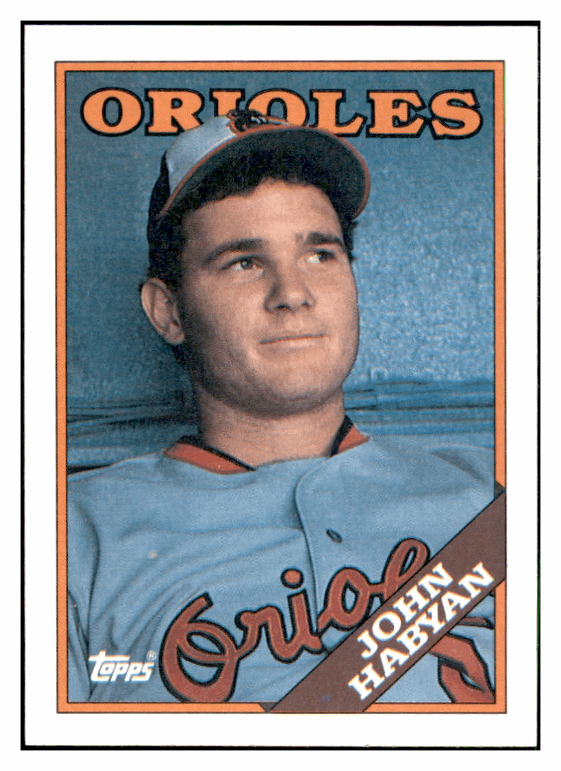 1988 Topps John Habyan Baltimore Orioles Baseball Card GMMGD simple Xclusive Collectibles