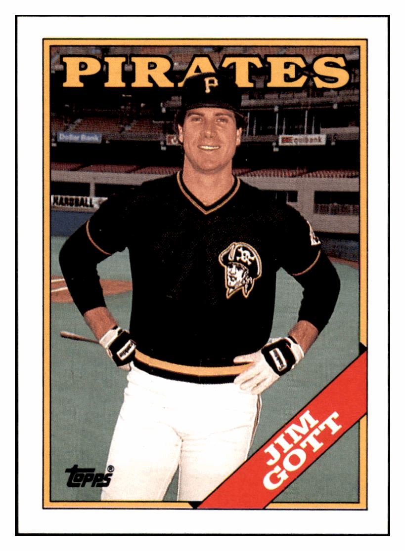1988 Topps Jim Gott Pittsburgh Pirates Baseball Card GMMGD simple Xclusive Collectibles