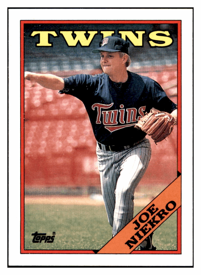 1988 Topps Joe Niekro Minnesota Twins Baseball Card GMMGD simple Xclusive Collectibles