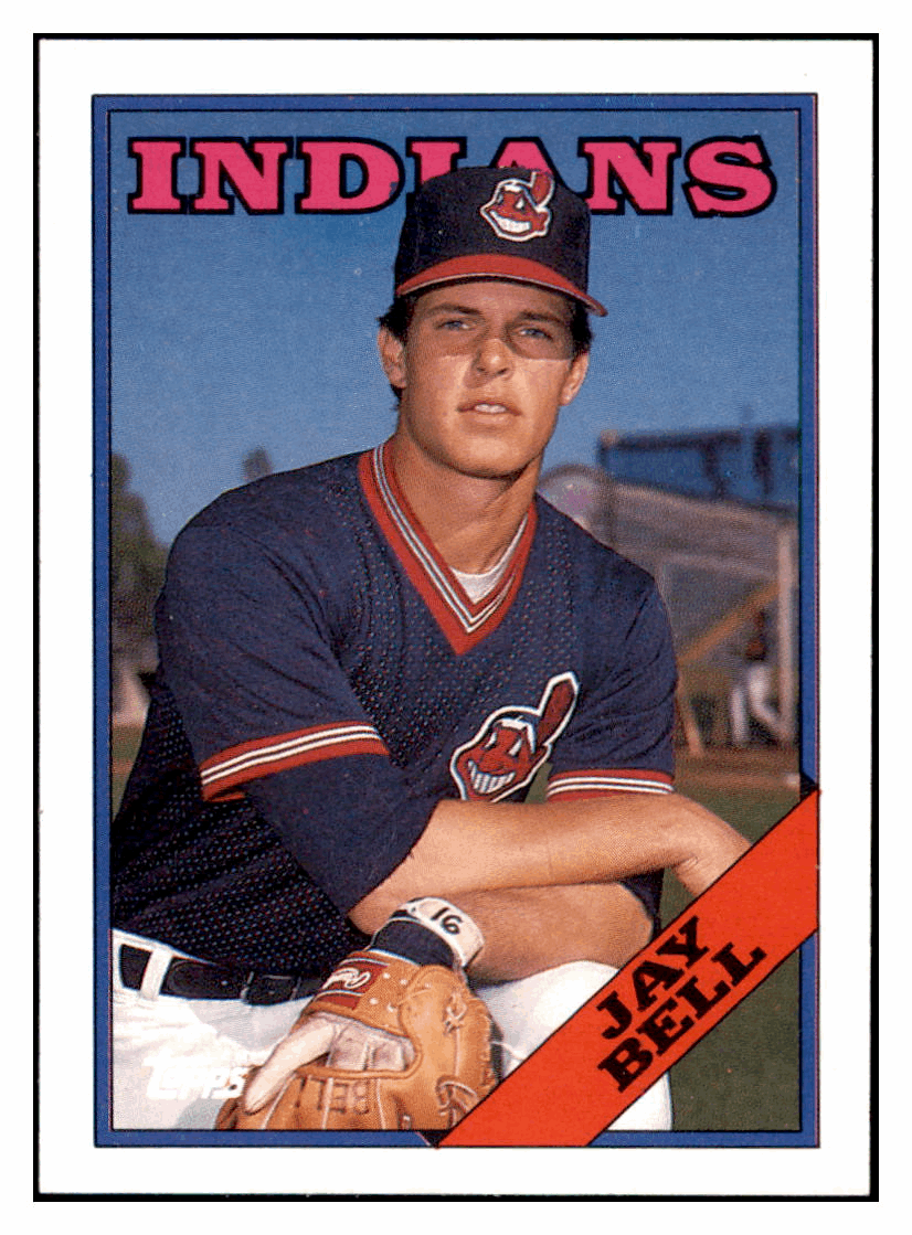 1988 Topps Jay Bell RC Cleveland Indians Baseball Card GMMGD simple Xclusive Collectibles
