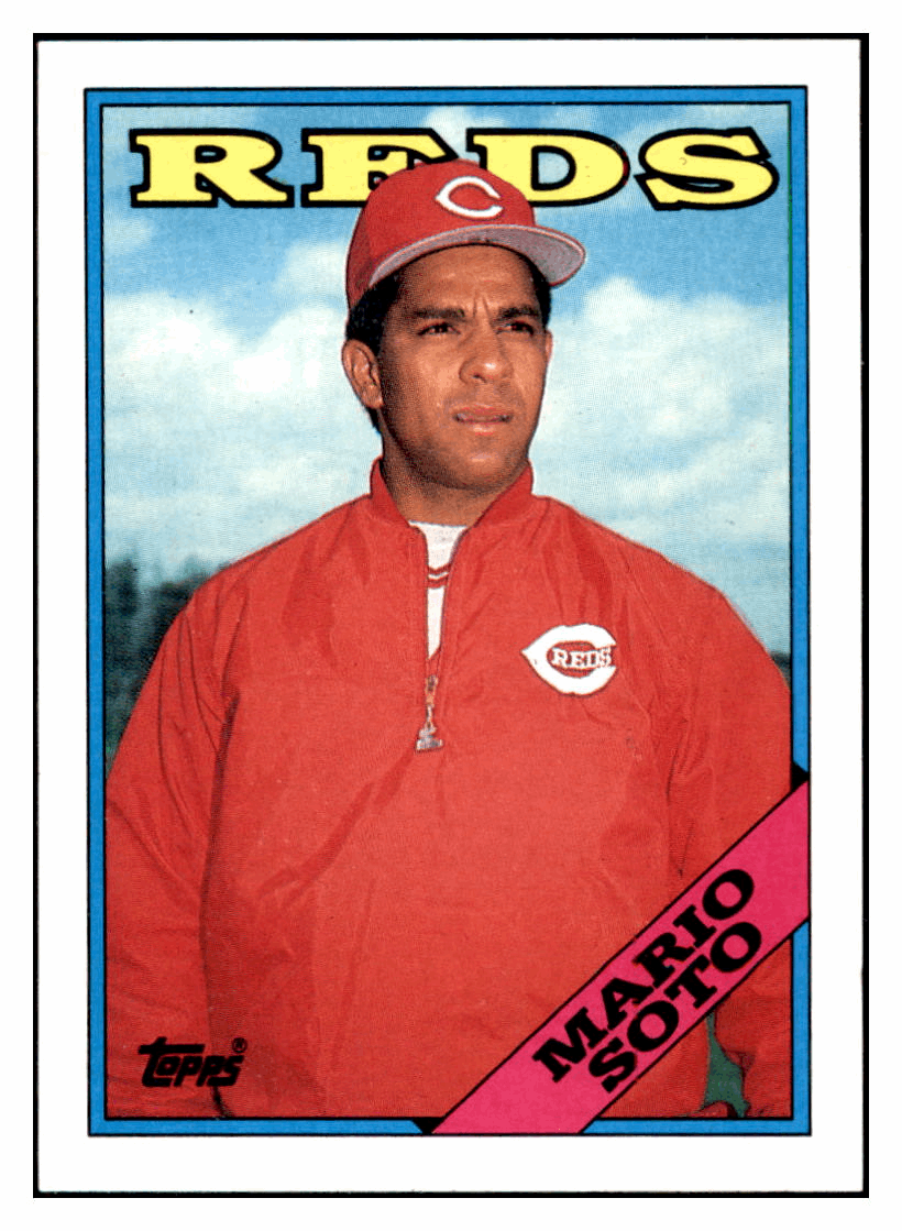 1988 Topps Mario Soto Cincinnati Reds Baseball Card GMMGD_1a simple Xclusive Collectibles