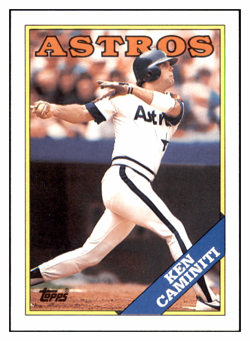 1988 Topps Ken Caminiti RC Houston Astros Baseball Card GMMGD simple Xclusive Collectibles