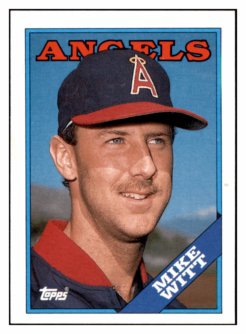 1988 Topps Mike Witt California Angels Baseball Card GMMGD simple Xclusive Collectibles