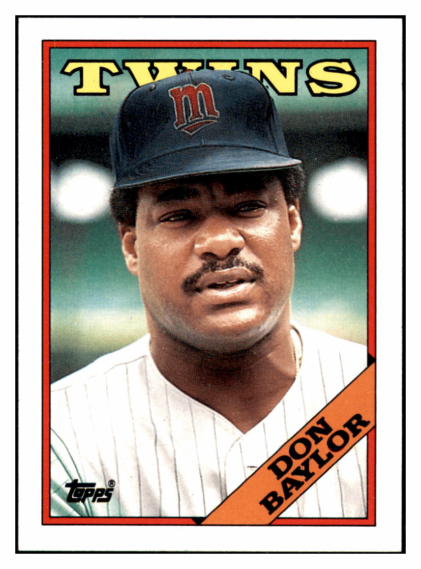 1988 Topps Don Baylor Minnesota Twins Baseball Card GMMGD_1a simple Xclusive Collectibles