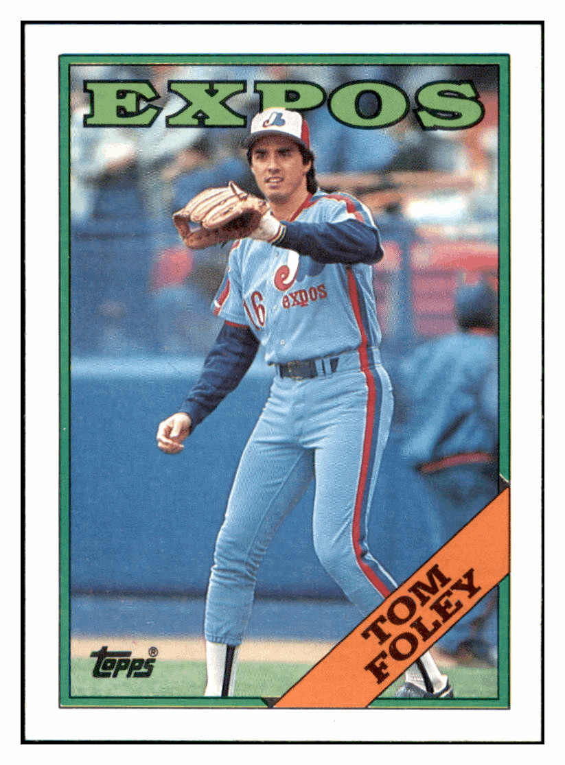 1988 Topps Tom Foley Montreal Expos Baseball Card GMMGD simple Xclusive Collectibles
