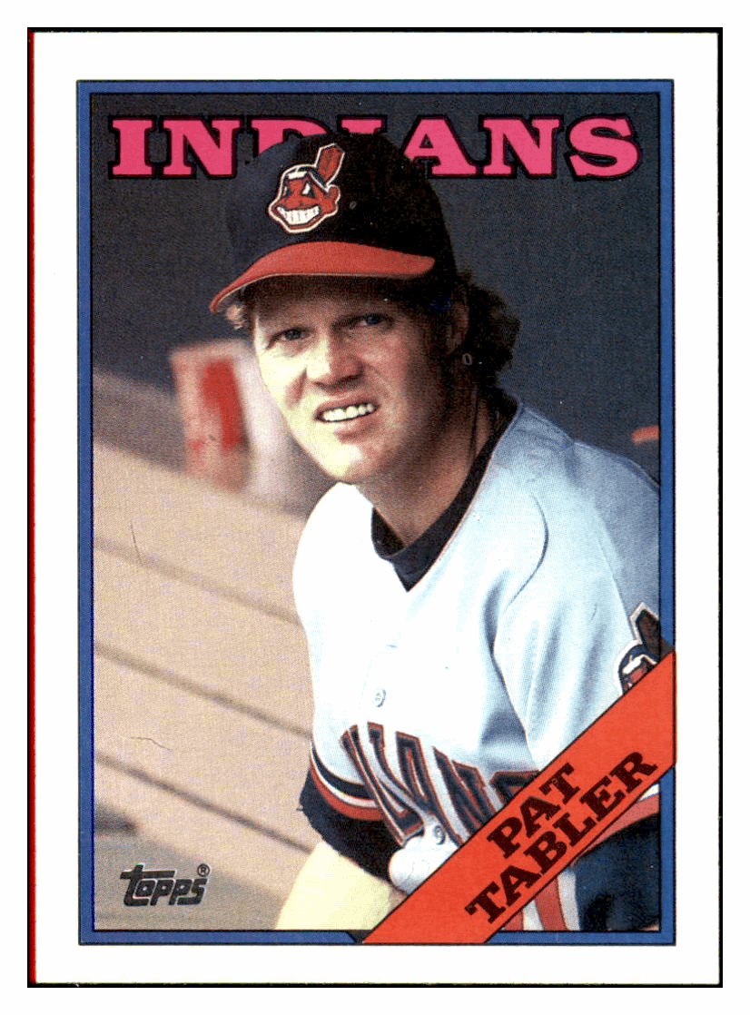 1988 Topps Pat Tabler Cleveland Indians Baseball Card GMMGD simple Xclusive Collectibles