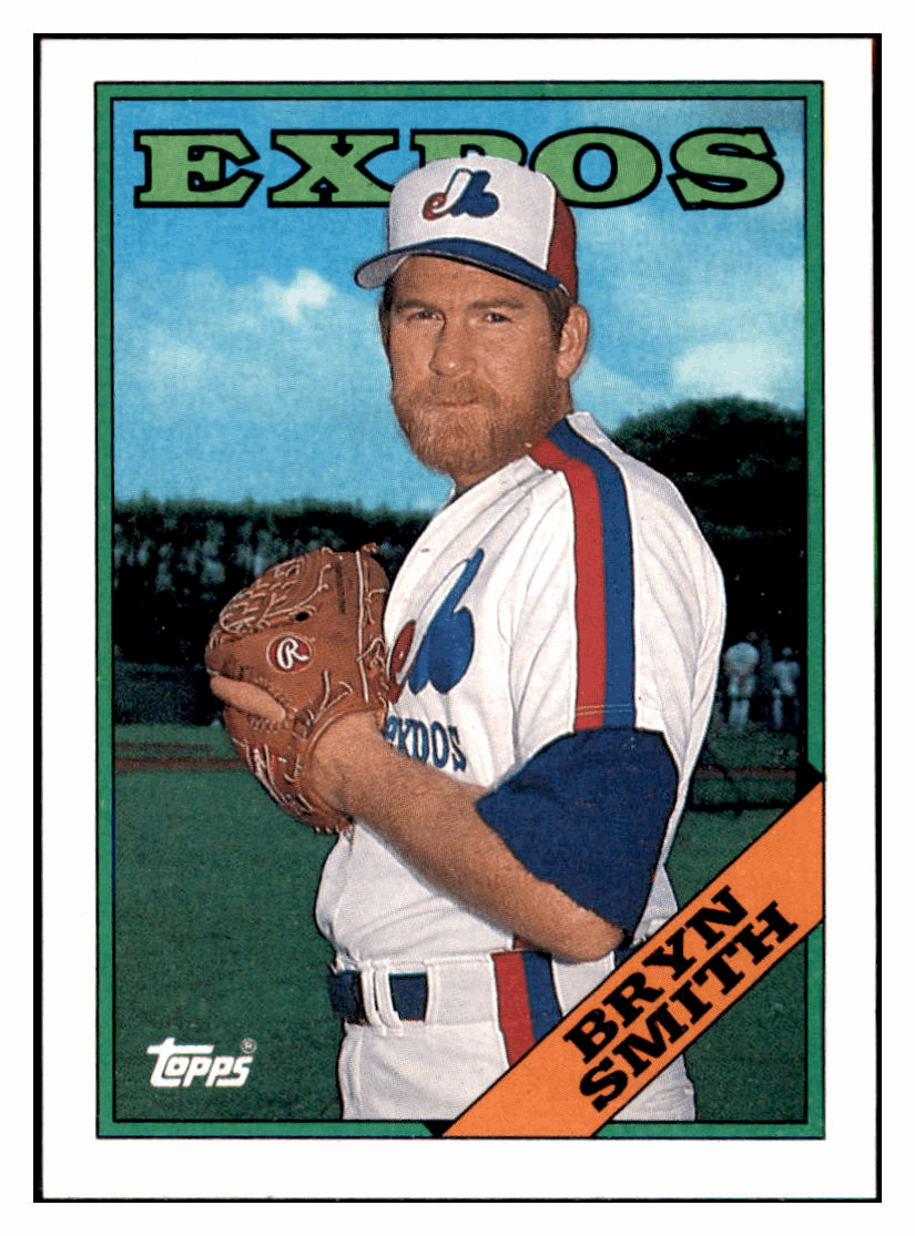 1988 Topps Bryn Smith Montreal Expos Baseball Card GMMGD_1a simple Xclusive Collectibles