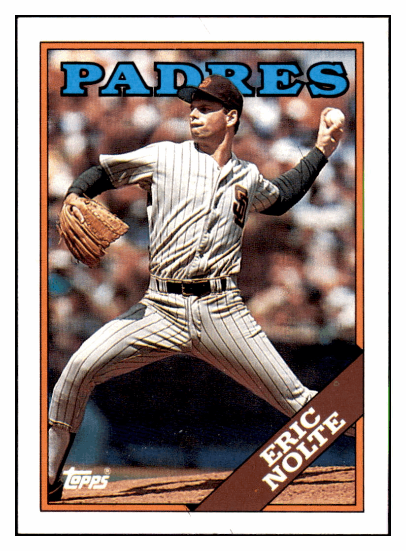 1988 Topps Eric Nolte RC San Diego Padres Baseball Card GMMGD simple Xclusive Collectibles