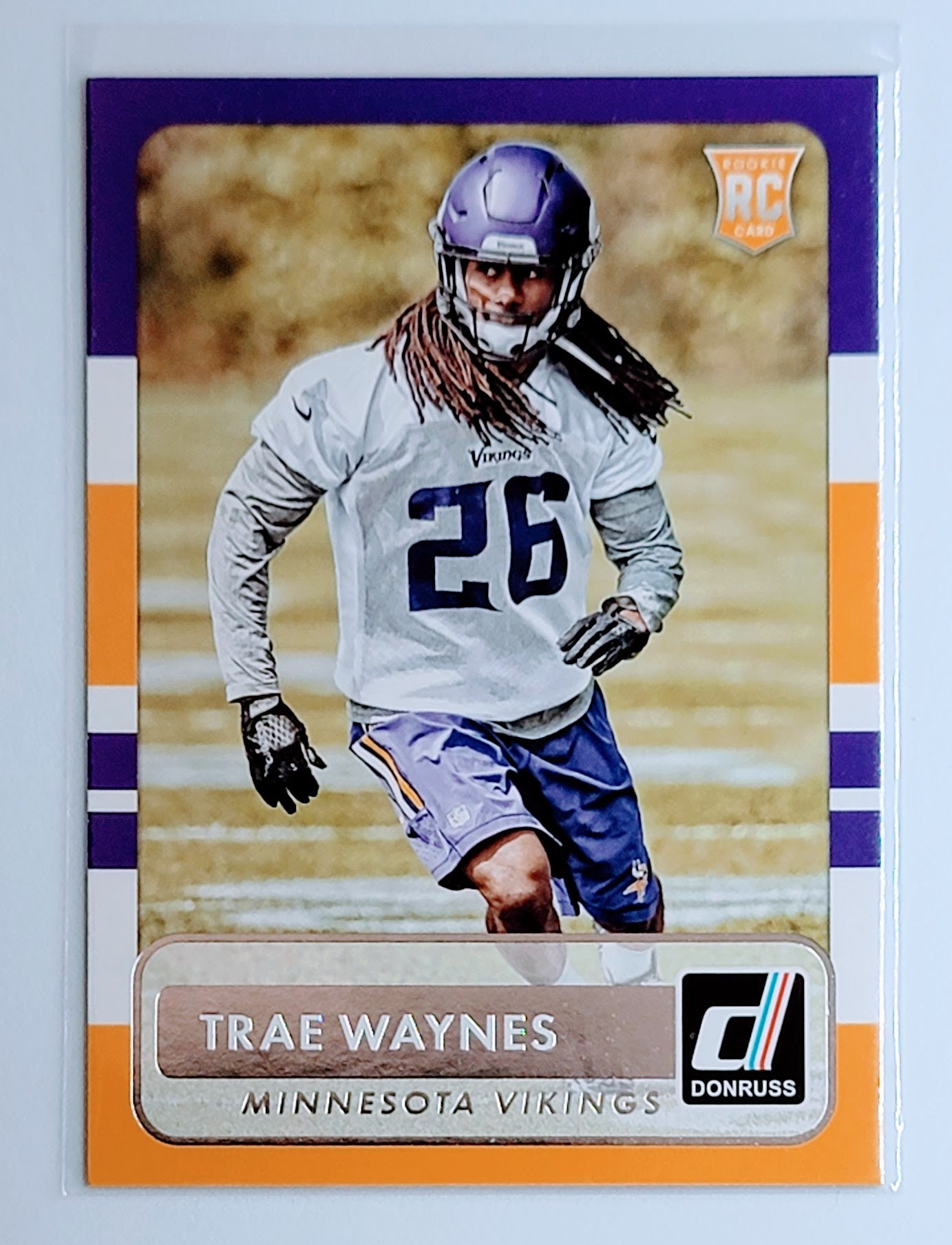 2015 Donruss Trae Waynes RC Minnesota
  Vikings Football Card  TH1CB simple Xclusive Collectibles   