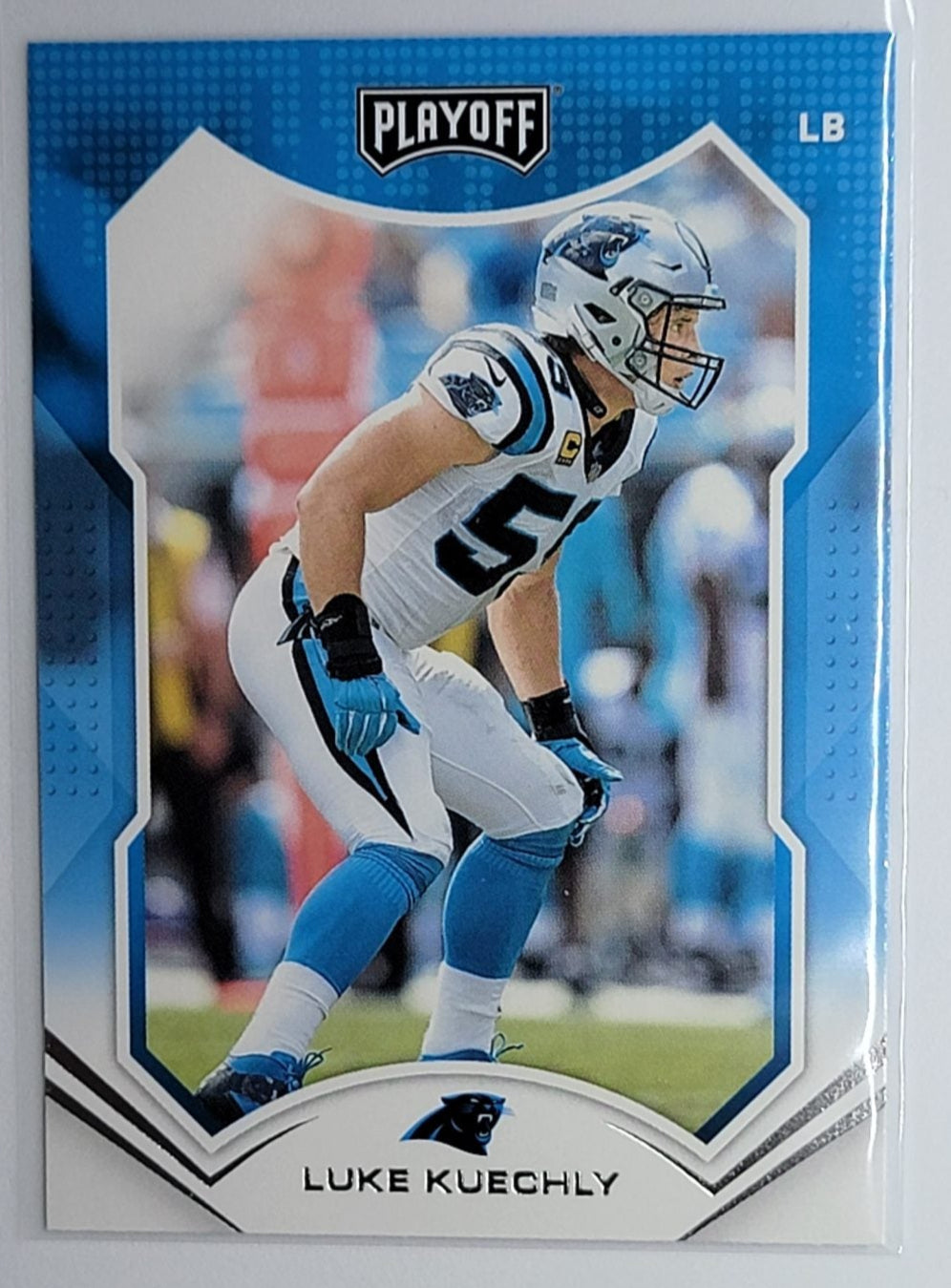 2021 Panini Playoff Luke
  Kuechly Base Plus Silver  Carolina
  Panthers Football Card  TH1CB simple Xclusive Collectibles