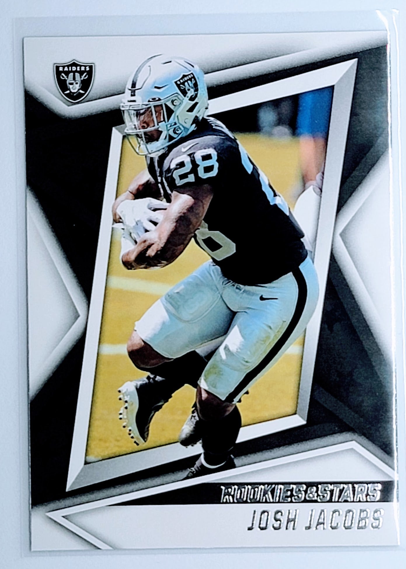 2021 Panini Rookies &
Stars Josh Jacobs Green Las Vegas
Raiders Football Card TH1CB simple Xclusive Collectibles